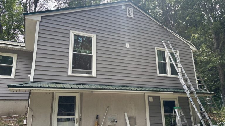 Quality vinyl siding project completed in Barrington NH by Coastal Windows & Exteriors specialists