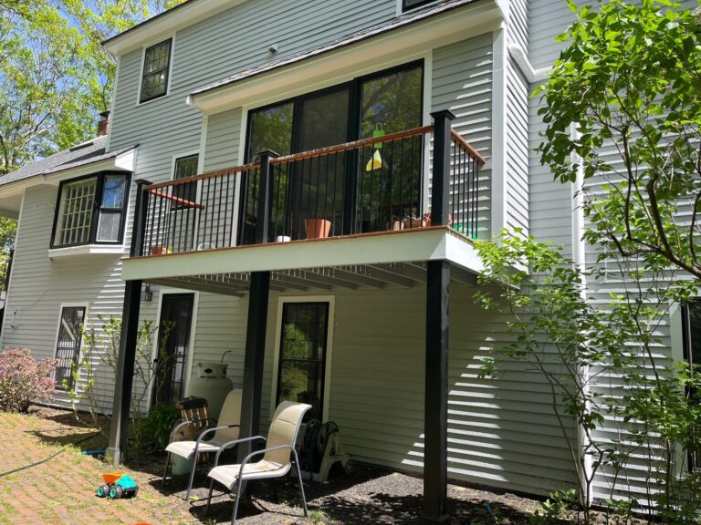 Energy-efficient front door installation in Beverly MA by Coastal Windows & Exteriors