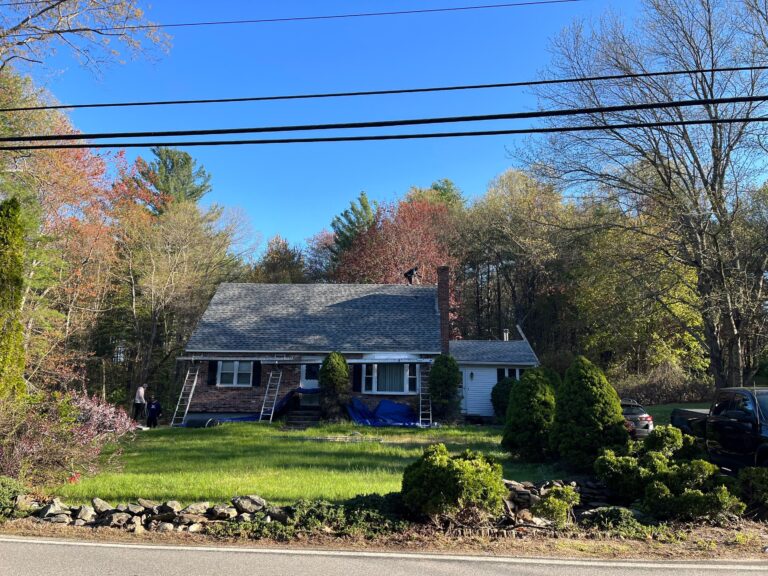 Complete roof installation transformation in Londonderry NH by Coastal Windows & Exteriors roofing professionals