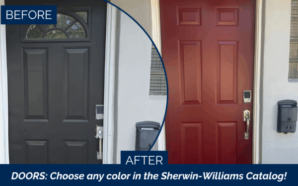 Door replacement before and after transformation for energy efficiency in Malden MA, Greater Boston, Middlesex County