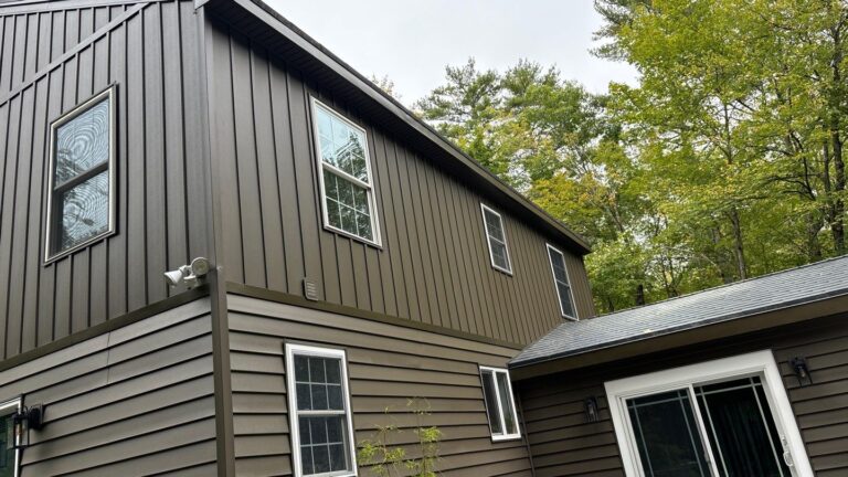 Expert vinyl siding installation services demonstrated on Rochester NH home by Coastal Windows & Exteriors
