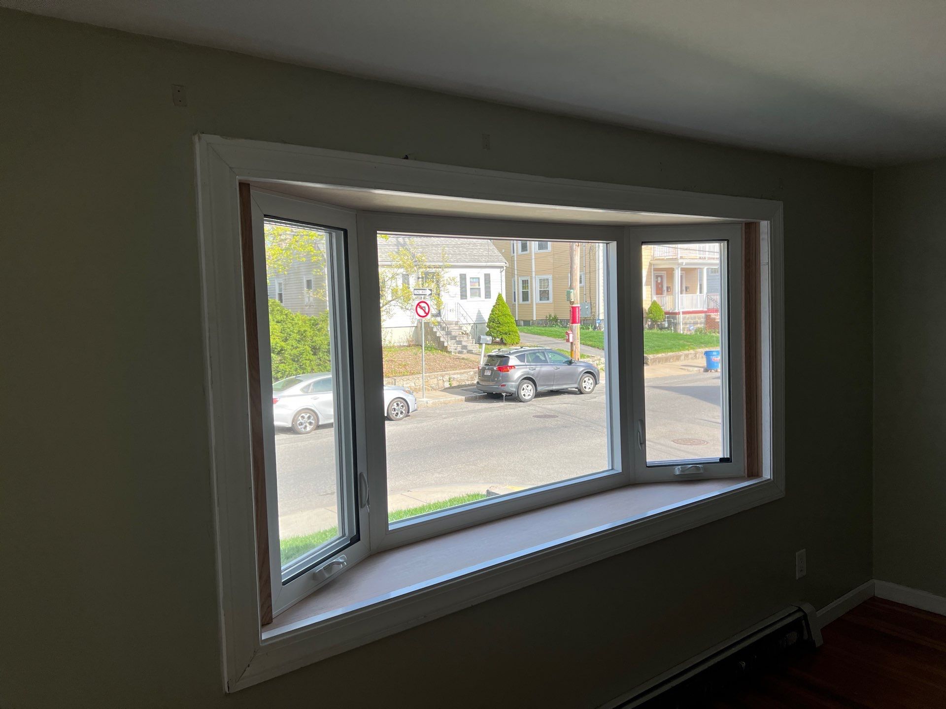 Harvey Tribute bay window installation project completed by Coastal Windows & Exteriors in Boston MA.