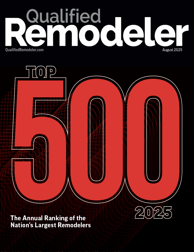 Qualified Remodeler Top 500 2025 magazine cover recognizing Coastal Windows & Exteriors’ national ranking.