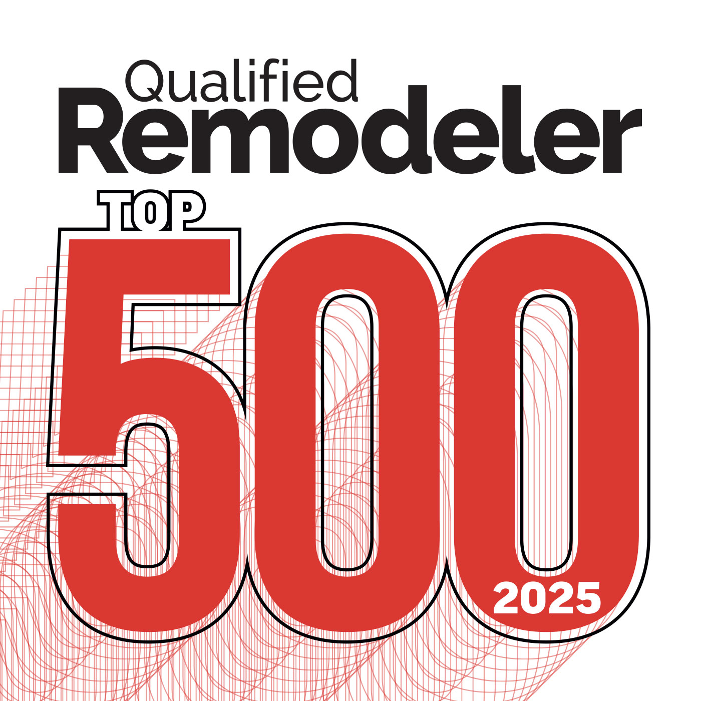 Qualified Remodeler Top 500 2025 badge showcasing Coastal Windows & Exteriors’ national achievement.