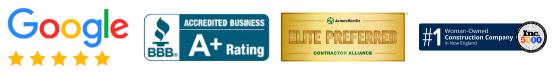 Trusted exterior remodeling contractor with Google reviews, BBB A+ rating, and industry awards