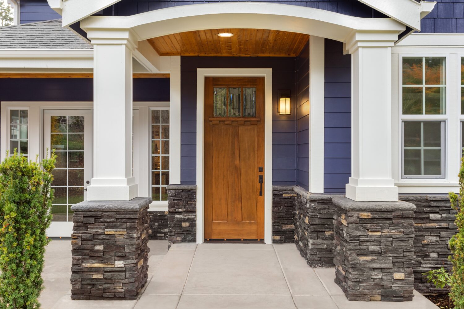 Mason NH front door installers – craftsman wood entry door