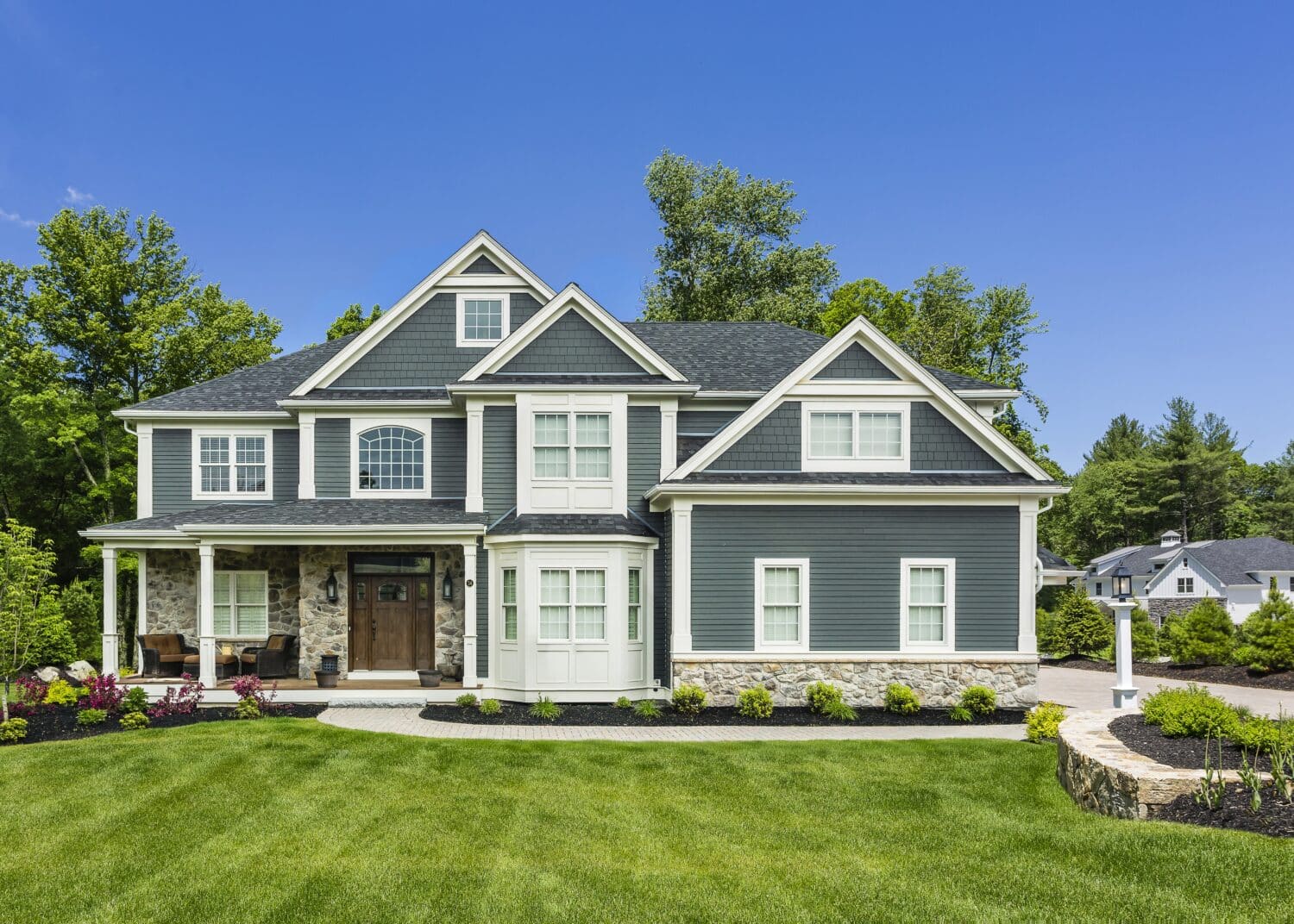 Damaged siding was replaced by a vinyl siding contractor Bellingham MA to protect the home from moisture intrusion.