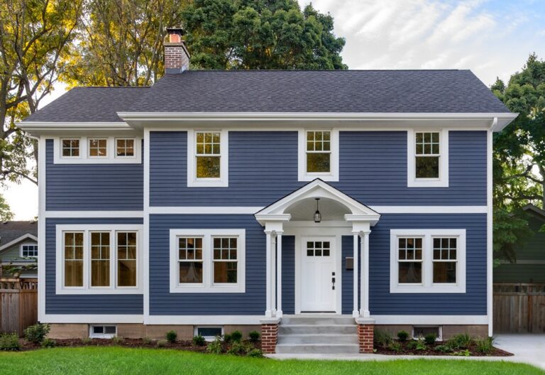 A James Hardie siding replacement in Babson Park MA added ColorPlus technology for long-lasting color.