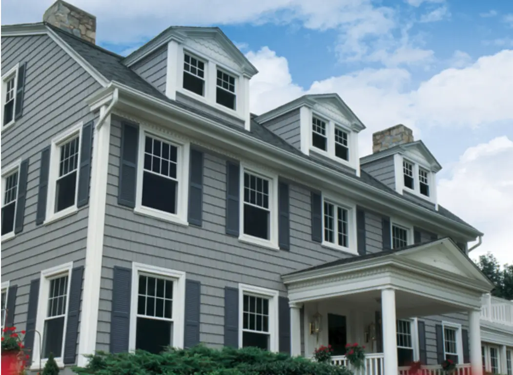Color palette options for vinyl cedar shake siding displayed for homeowners comparing exterior design choices. These shake-inspired siding colors help create coastal New England curb appeal while delivering low-maintenance durability.