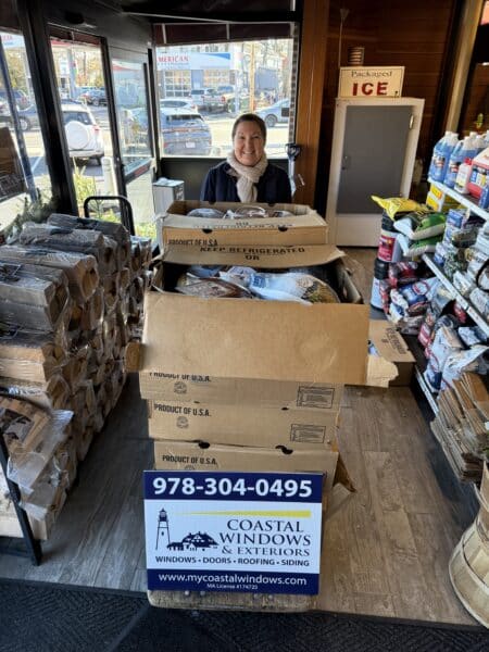 Volunteers preparing 50 turkey pickups in Franklin MA