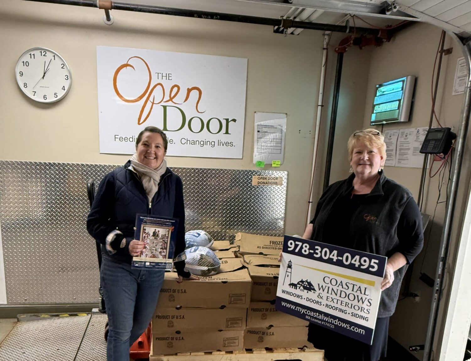 50 turkey donation benefiting Gloucester MA families