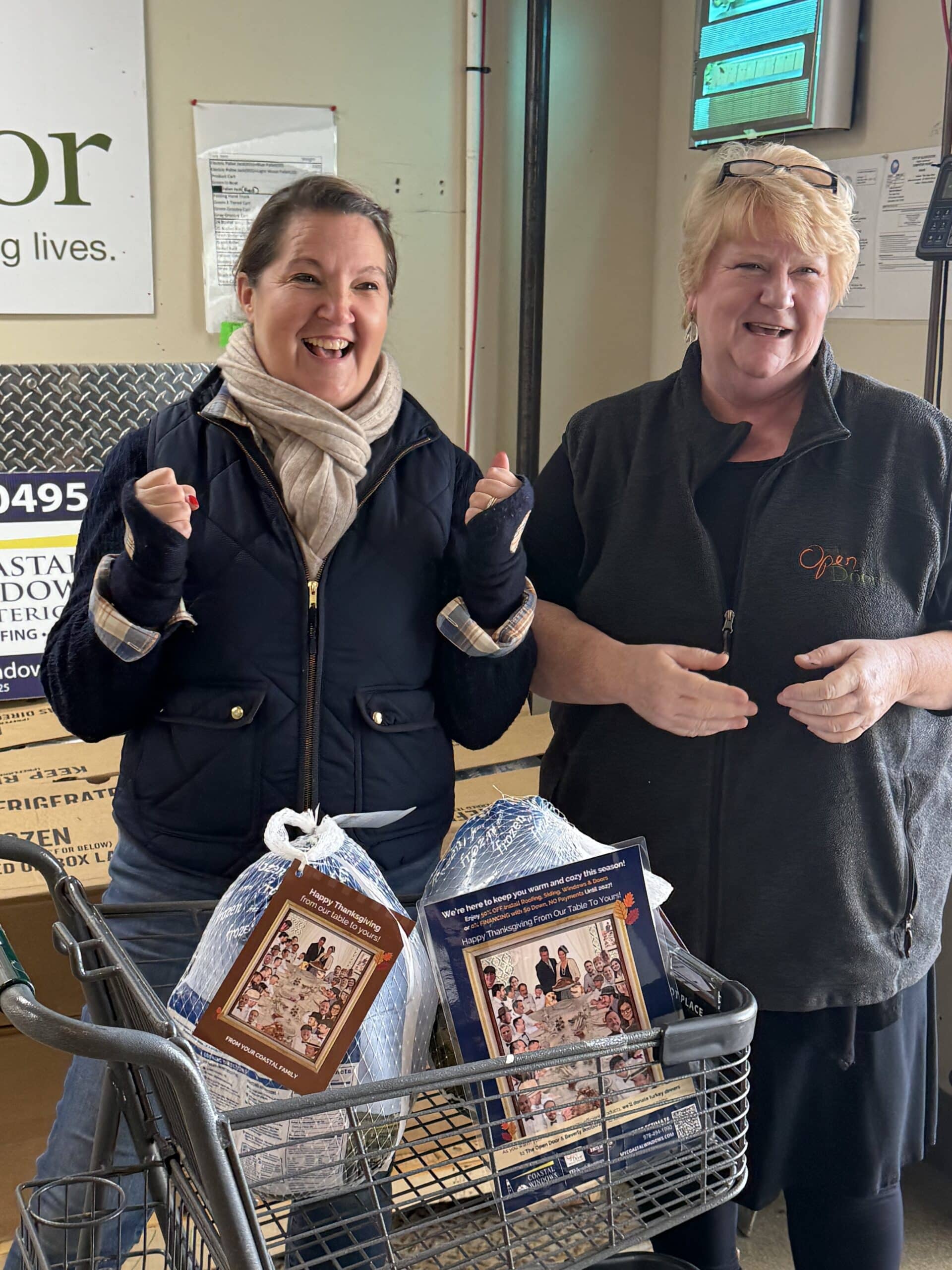 839 pounds of donated turkeys arrive in Holliston MA