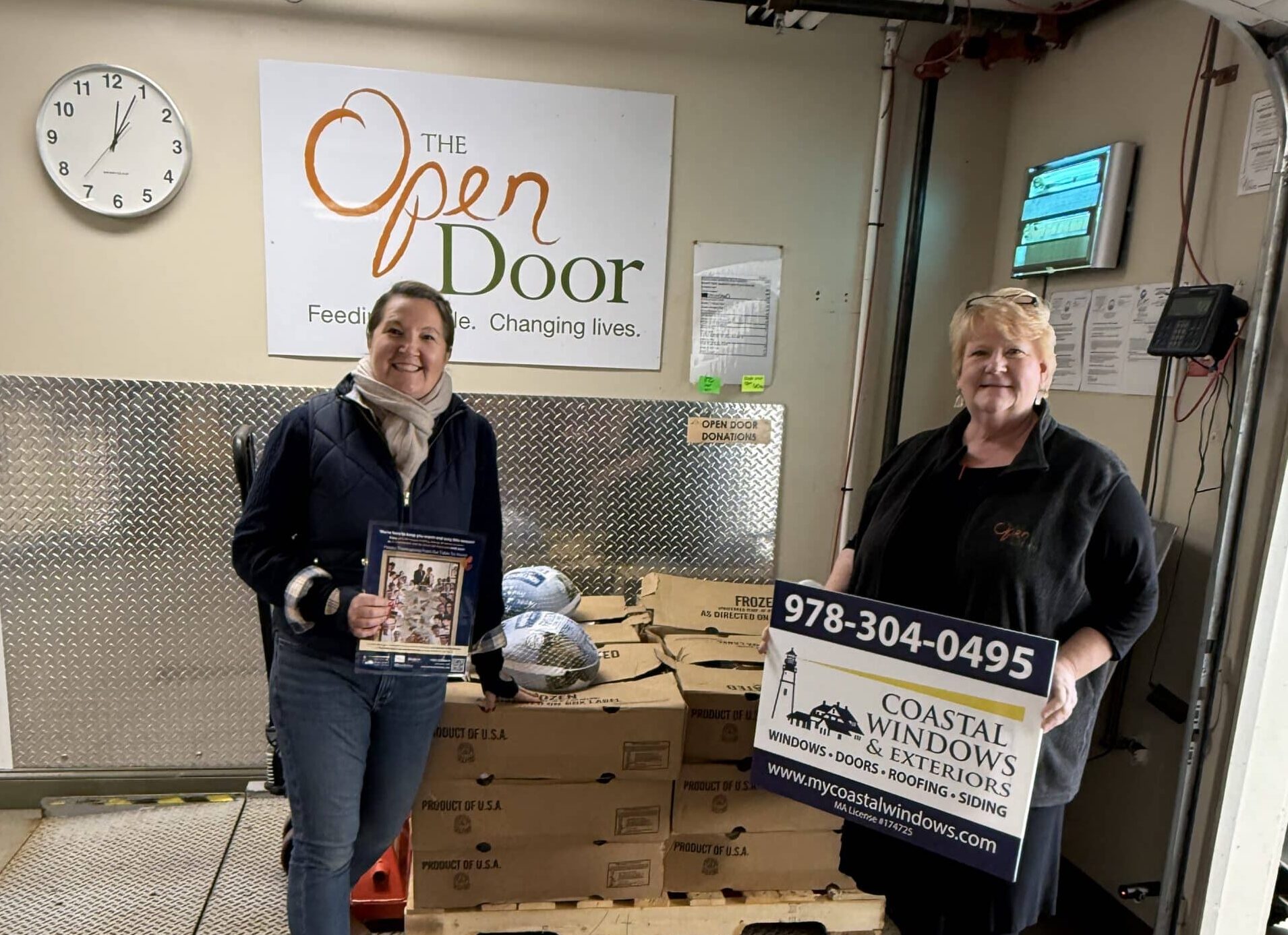 50 donated turkeys supporting Medway MA families