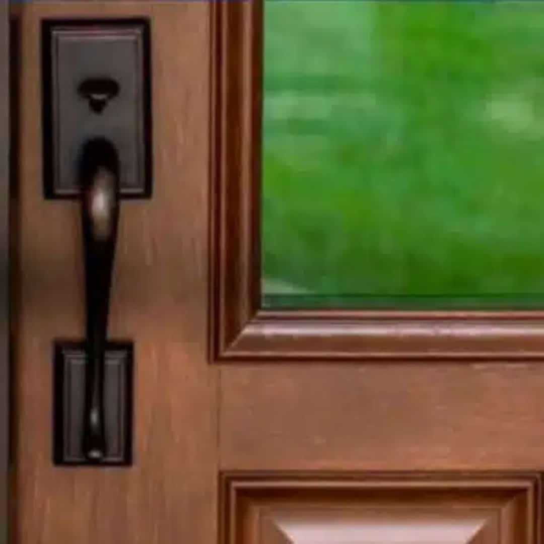 Entry door detail shown in roofing faq discussing full exterior home upgrades.