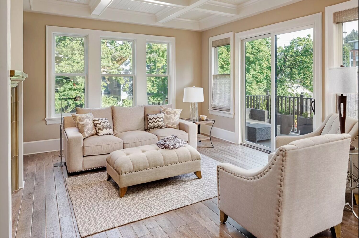 cozy interior space showcasing updated windows from window replacement in Franklin MA providing better sealing and year round comfort