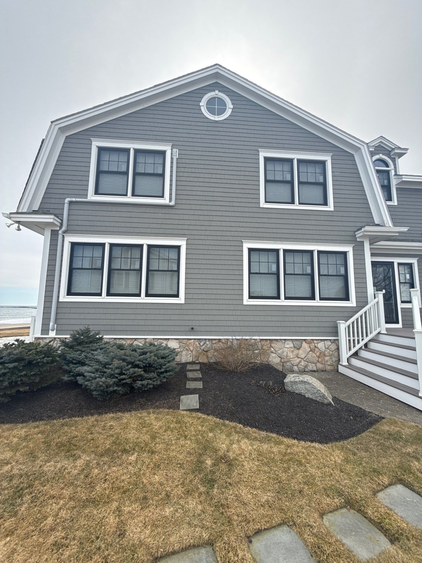 New replacement windows after installation by Coastal Windows & Exteriors