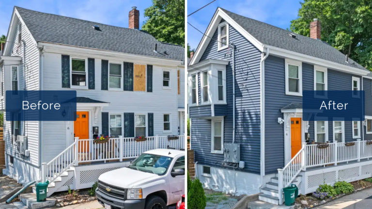Vinyl siding installation in Beverly MA, Essex County, by Coastal Windows & Exteriors to enhance curb appeal, improve energy efficiency, and reduce exterior maintenance