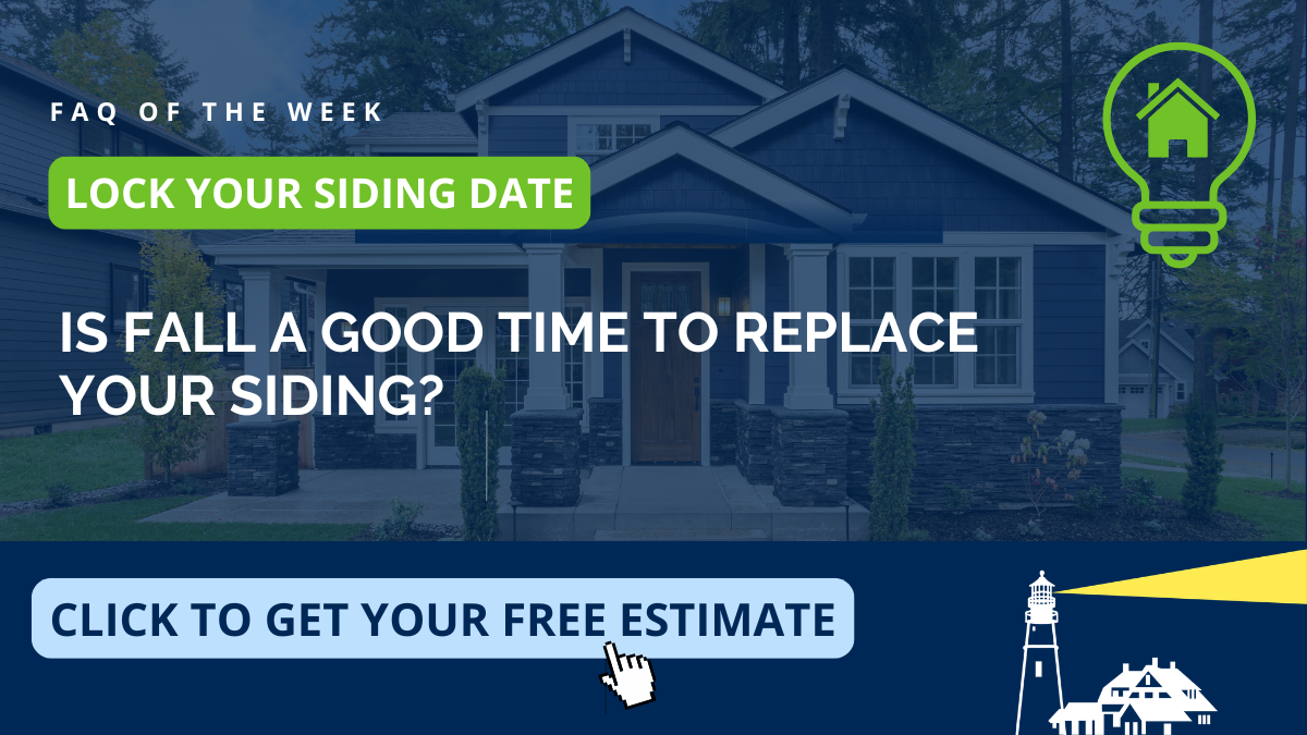 Fall siding replacement FAQ for Boxford, North Shore homeowners by Coastal Windows & Exteriors — why autumn is an ideal time to install James Hardie fiber cement or vinyl siding before New England winter.